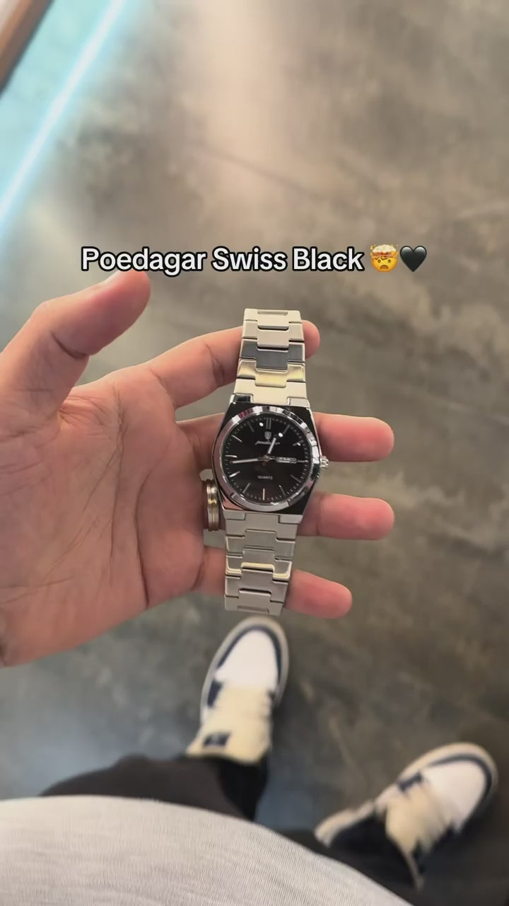 Relógio Poedagar Swiss Black